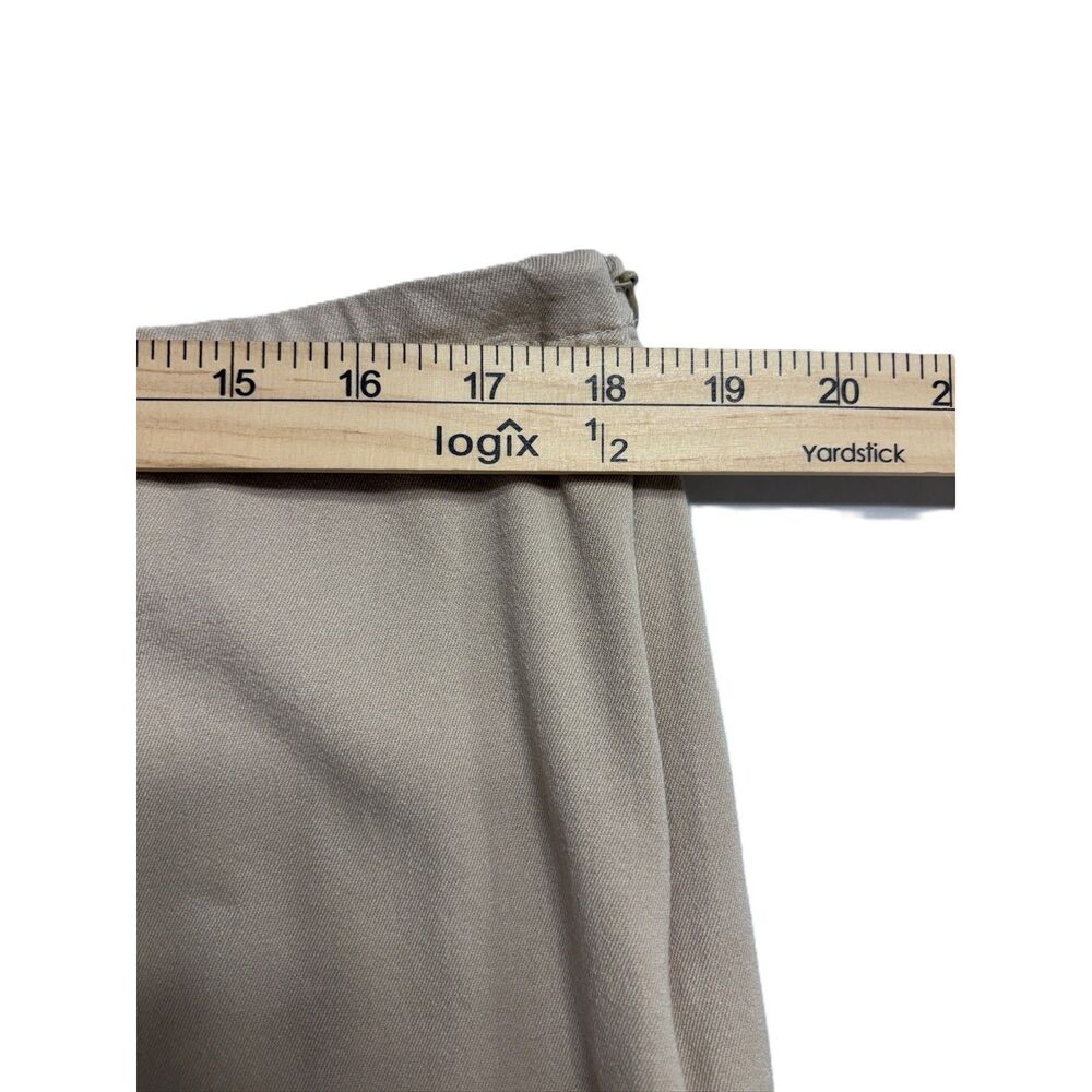 Chicos Pants 3 ( XL 16) Tan Beige Ankle Slim Leg Pull On Zipper Side Casual - Picture 7 of 9